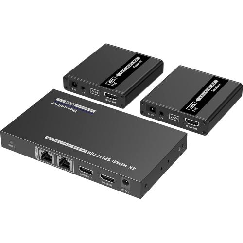Extender Splitter HDMI 2 vie su Cavo di Rete 70 metri PoC