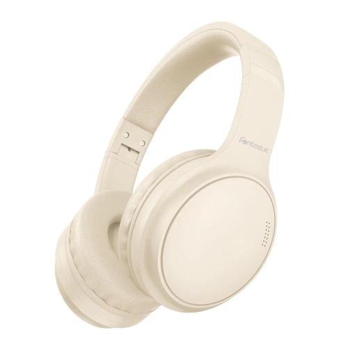 Cuffie Stereo Wireless Pieghevole con Microfono Tonic Beige