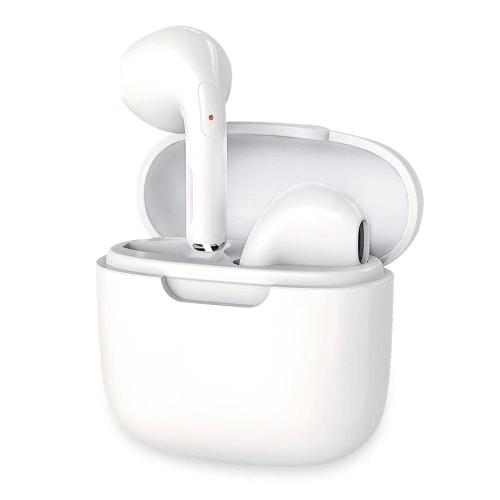 Auricolari Wireless BT v5.1 con Custodia di Ricarica 2 in 1 Bianco