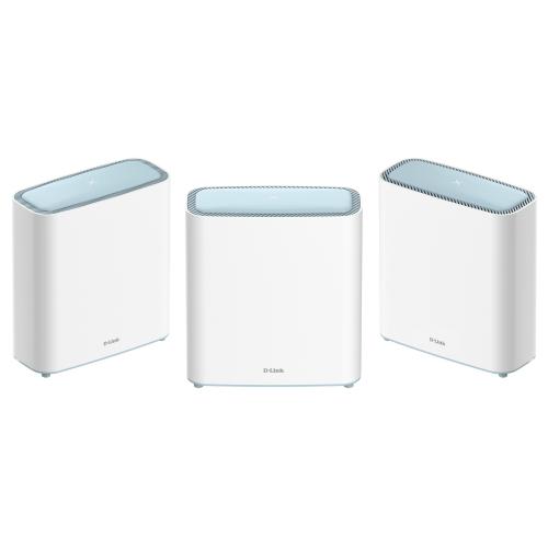 D-LINK M32-3 EAGLE PRO AI AX3200 SISTEMA MESH CON OTTIMIZZATORE WI-FI 6 DUAL BAND DEL TRAFFICO CON AI PARENTAL CONTROL AI PORTE GIGABIT MU-MIMO 1024 QAM OFDMA WPA3 (3 DISPOSITIVI)