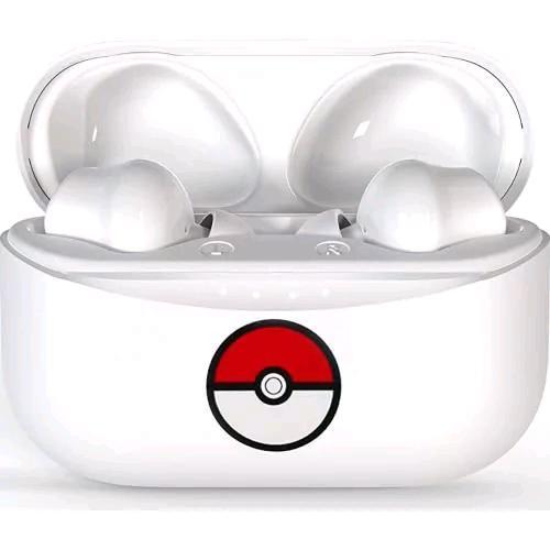 OTL PK0860 AURICOLARI WIRELESS BLUETOOTH TWS POKEMON POKEBALL CON CUSTODIA DI RICARICA WHITE