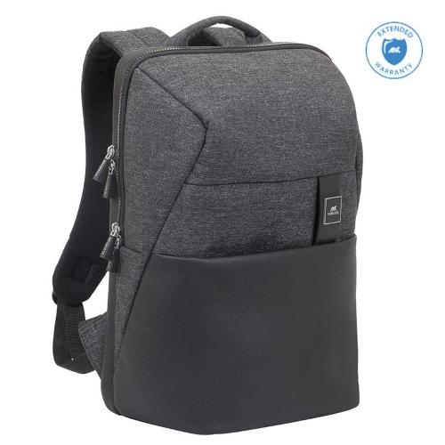 RIVACASE BORSA MB/NB ZAINO 16 MELANGE BLACK