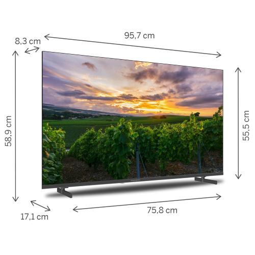 TV 43 THOMSON 4K QLED SMART UHD T2/C2S2 ANDROID 11 FRAMELESS