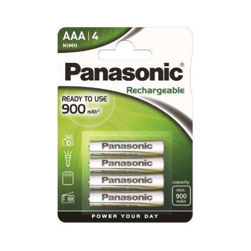PANASONIC 900 MAH MINISTILO AAA RICARICABILE BLISTER 4 Pz.