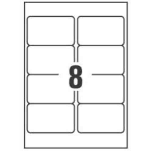 AVERY-ZWECKFORM L7565-25 CONF 200 ETICHETTE ADESIVE 67.7x99.1 MM TRASPARENTE FINITURA OPACA