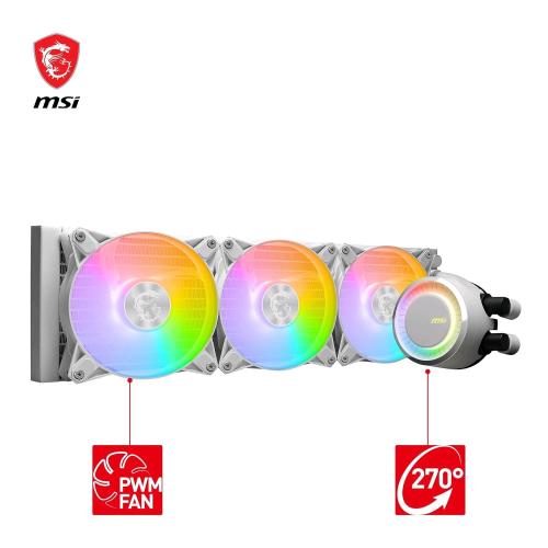 MSI MAG CORELIQUID E360 ARGB WHITE DISSIPATORE A LIQUIDO TRIPLE FAN