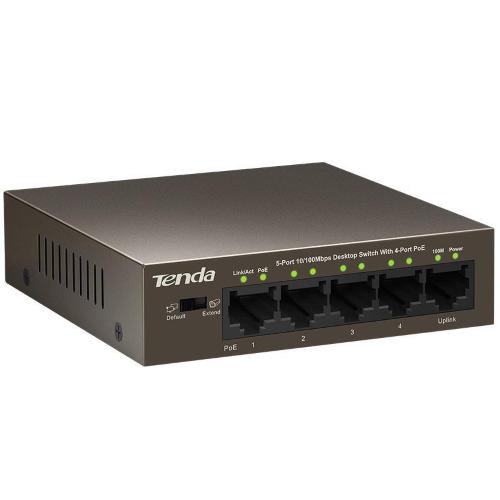 Switch Desktop 5 Porte 10/100 con 4 Porte PoE, TEF1105P