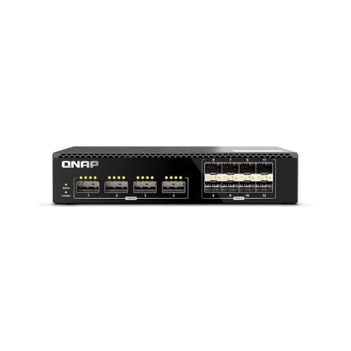 QNAP QSW-M7308R-4X SWITCH 12 PORTE GESTITO L2 4 x 100Gbe SFP + 8 x 25Gbe SFP