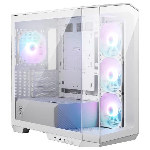 MSI MAG PANO M100R PZ GAMING MICRO TOWER ATX MICRO ATX PANNELLI IN VETRO TEMPERATO 4 FAN ARGB 120mm BIANCO