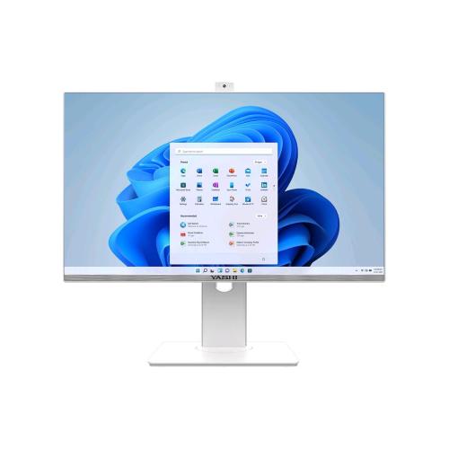 YASHI QUANTUM S AY42452 ALL IN ONE 24" LED FULL HD i5 11400 2.6GHz RAM 8GB-SSD 512GB NVMe-INTEL UHD GRAPHICS 730-WI-FI-WEB CAM-5mp-WIN 11 PROF BIANCO