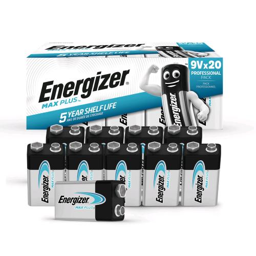 ENERGIZER MAX PLUS BATTERIE TRANSISTOR DP20 160 9.0 V 600MaH CONF 20 Pz.