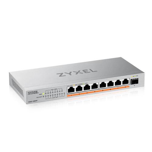 ZYXEL XMG-108HP-EU0101F SWITCH NON GESTITO 2.5G - 8 x 100/1000/2.5G (PoE++) + 1 x Gigabit SFP / 10 Gigabit SFP+ - PoE++ (100 W) DESKTOP