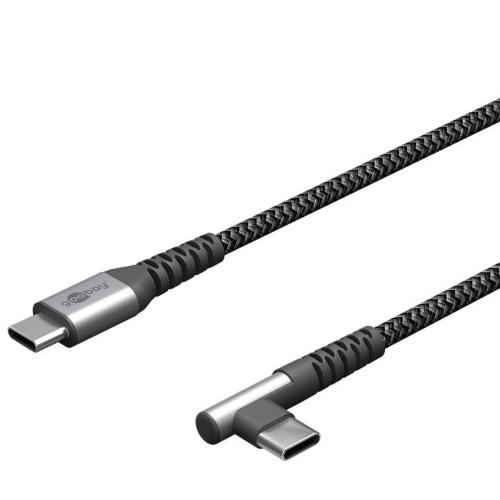 Cavo USB-C&trade; Maschio Angolato a USB-C&trade; Dritto 1m