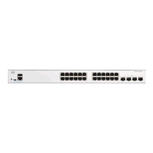 CISCO CATALYST 1200-24T-4G SWITCH GESTITO L3 - 24 x 10/100/1000 + 4 x Gigabit SFP MONTABILE SU RACK BIANCO
