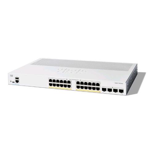 CISCO CATALYST 1300-24P-4G SWITCH GESTITO L3 - 24 x 10/100/1000 (PoE+) + 4 x 10 Gigabit SFP+ - PoE+ (195 W) MONTABILE SU RACK