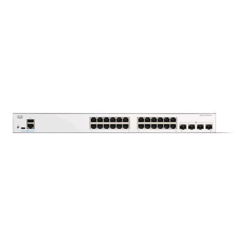 CISCO CATALYST 1300-24T-4G SWITCH GESTITO L3 - 24 x 10/100/1000Base-T + 4 x Gigabit SFP MONTABILE SU RACK BIANCO