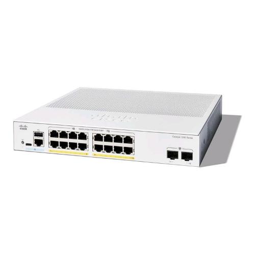 CISCO CATALYST C1200-16P-2G SWITCH GESTITO L3 - 16 x 10/100/1000 (PoE+) + 2 x Gigabit Ethernet SFP - PoE+ (120 W) MONTABILE SU RACK