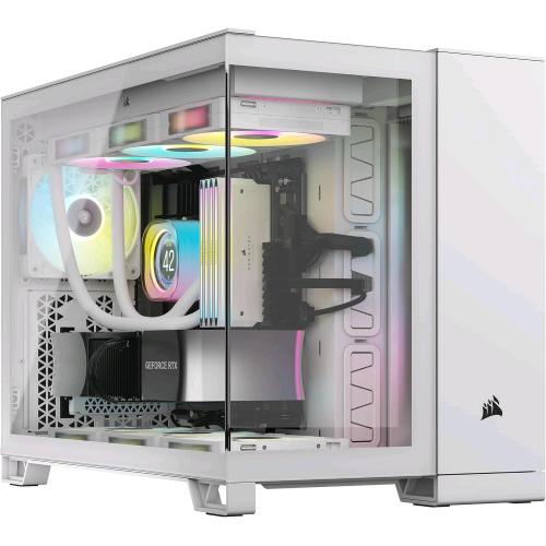 CORSAIR 2500X MDI TOWER MICRO-ATX PANNELLO LATERALE IN VETRO TEMPERATO minITX/mATX BIANCO