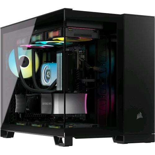 CORSAIR 2500X MDI TOWER MICRO-ATX PANNELLO LATERALE IN VETRO TEMPERATO minITX/mATX NERO