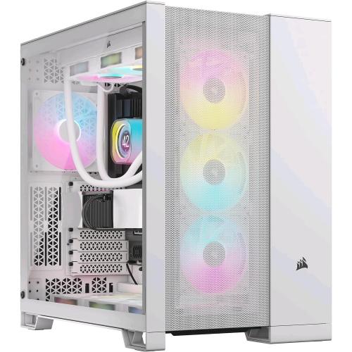 CORSAIR 6500D AIRFLOW MIDI TOWER PANNELLO LATERALE IN VETRO TEMPERATO minITX/mATX/ATX/E-ATX BIANCO