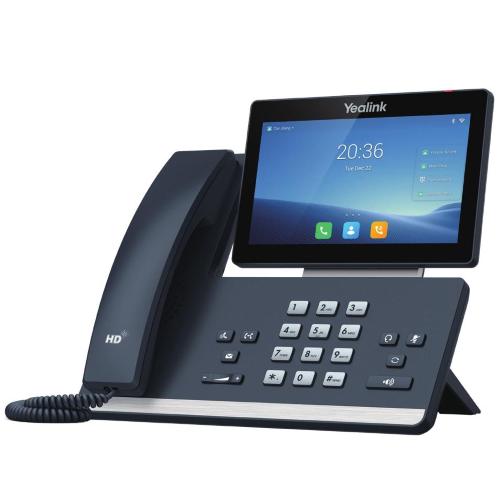 YEALINK SIP-T58W VIDEOTELEFONO VOIP ANDROID 9.0 BLUETOOTH WI-FI DISPLAY TOUCH 7" CORNETTA CABLATA