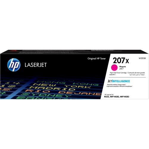 HP 207X TONER MAGENTA ALTA RESA 2.450 PAGINE PER COLOR LASERJET PRO MFP M282NW, MFP M283FDN, MFP M283FDW