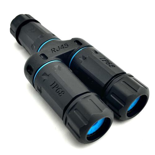 Accoppiatore Adattatore Cat.6 RJ45 1F/2F Configurazione 1:1 Impermeabile IP68