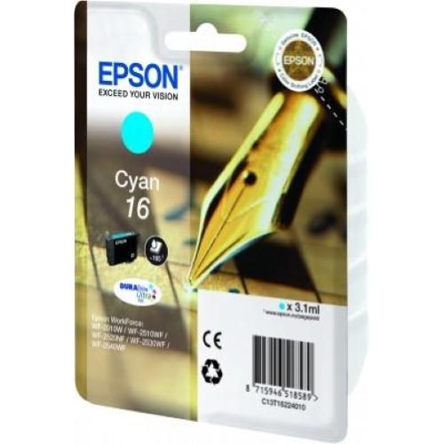 EPSON 16 CARTUCCIA INK-JET 3.1 ML CIANO