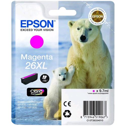 EPSON 26 XL CARTUCCIA INKJET MAGENTA