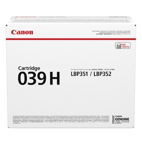 CANON 039 H TONER NERO PER imageCLASS LBP351dn, LBP351x, LBP352dn, LBP352x; i-SENSYS LBP351x, LBP352x; Satera LBP351i 25.000 PAG