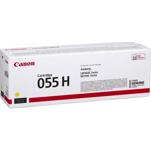 CANON 055H TONER ORIGINALE ALTA CAPACITA' 5.900 PAG COLORE GIALLO
