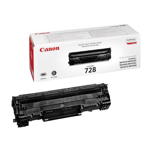 CANON 728 CARTUCCIA TONER NERO PER SERIE MF44XX/ MF45XX/ L150/ L170 2.100 PAGINE