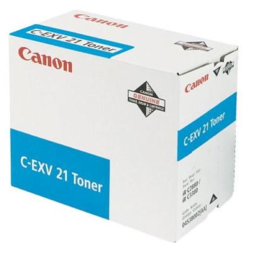 CANON C-EXV 21 TONER CIANO PER IRC3380/3380I/2880/2880I/2380I/3080I/3080/3580/3580I 14000 PAGINE