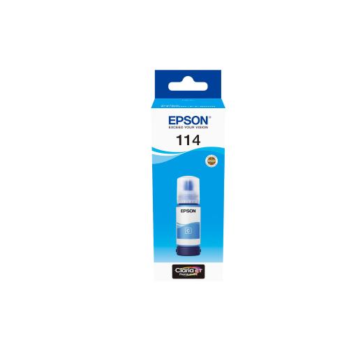 EPSON 114 ECOTANK INCHIOSTRO ORIGINALE INK RESA STANDARD CIANO