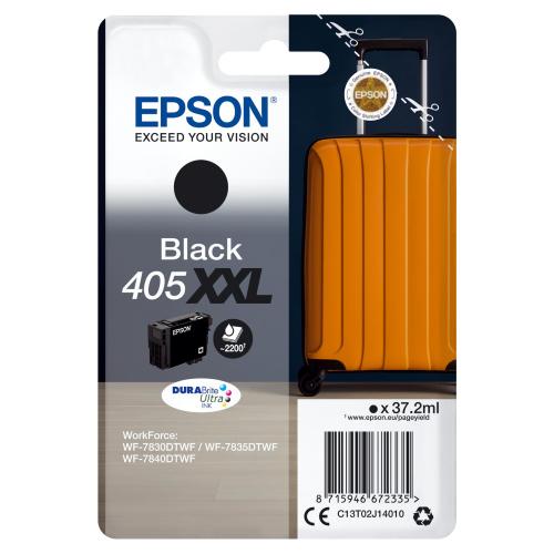 EPSON 405 XXL CARTUCCIA ORIGINALE INK-JET AD ALTA RESA 2.200 PAGINE NERO