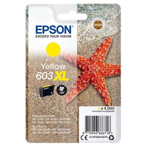 EPSON 603XL CARTUCCIA INK JET GIALLO 4 ML