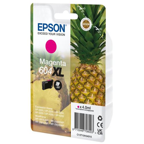 EPSON 604XL CARTUCCIA INK MAGENTA 4 ML BLISTER CON ALLARME PER Expression Home XP-4200; Home Cinema 3200; Stylus Photo 2200