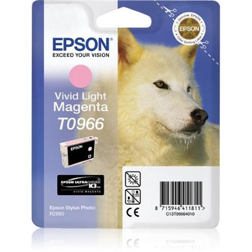 EPSON T0966 CARTUCCIA INKJET VIVID MAGENTA CHIARO IN BLISTER PER R2880