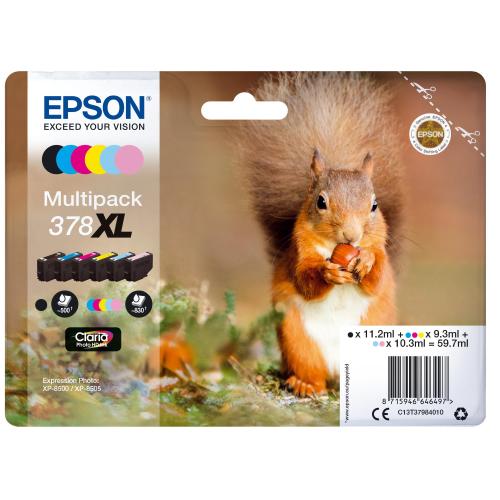 EPSON T37984020 378XL MULTIPACK 6 COLORI