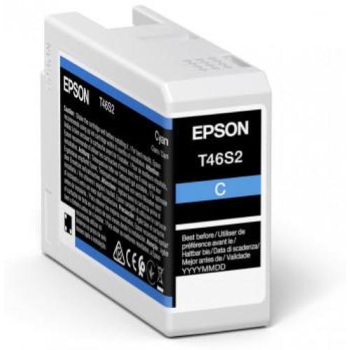 EPSON T46S2 ULTRACHROME PRO CIANO CARTUCCIA INCHIOSTRO 25 ML PER P706-SC-P700