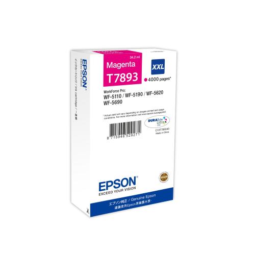 EPSON T7893 CARTUCCIA MAGENTA PER WORKFORCE PRO WF-5620 DWF/WF-5110 DW 4.000 PG (C13T789340)