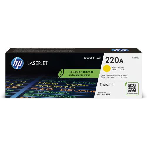 HP 220A TONER GIALLO PER Color LaserJet Pro MFP 4301, MFP 4303 1.800 PAGINE