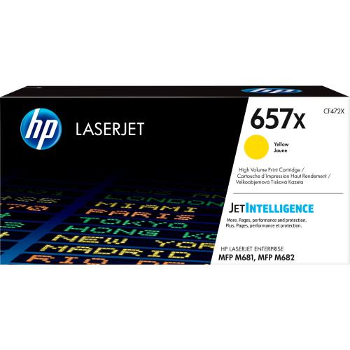 HP 657X HIGH YIELD YELLOW TONER
