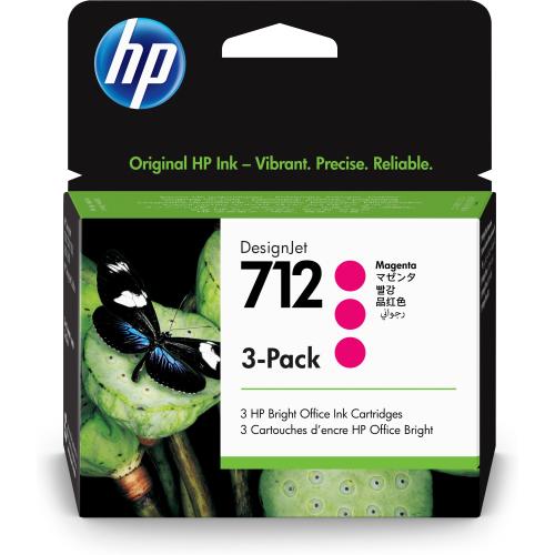 HP 712 CARTUCCIA INK-JET CONFEZIONE DA 3 MAGENTA 29 ML