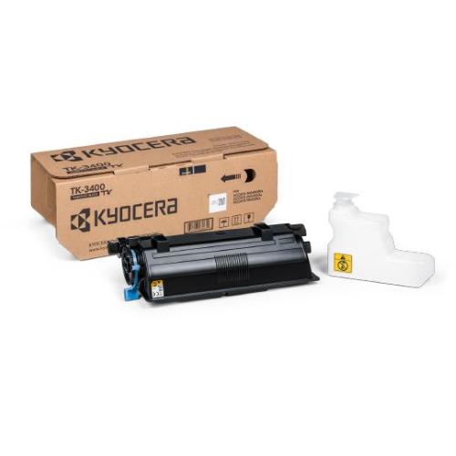 KYOCERA TK-3400 TONER NERO PER ECOSYS PA4500x / 5000x / 5500x / 6000x 12.500 PAGINE