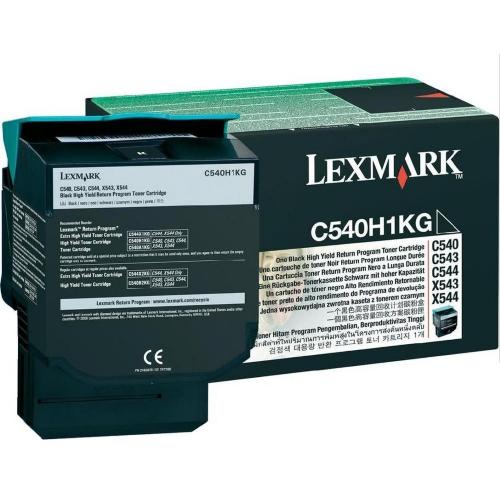 LEXMARK 0C540H1KG TONER NERO PER C540 / C543 / C544 / C546 / X543 / X544 / X546 2.500 PAGINE
