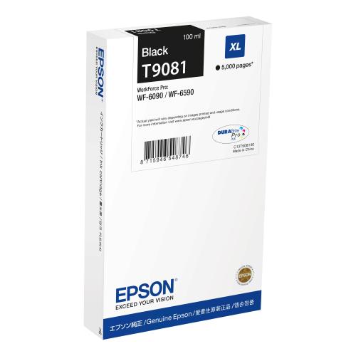 EPSON T9081 CARTUCCIA INCHIOSTRO NERO XL 100ML 5000 PAGINE