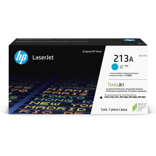 HP 213A TONER CIANO PER COLOR LASERJET 5700dn, 6700dn, MFP 5800dn, MFP 6800dn 3.000 PAGINE