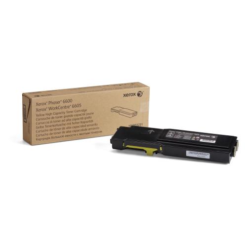 XEROX PHASER 6600/WORKCENTRE 6605 CARTUCCIA TONER GIALLO ALTA CAPACITÀ (6.000 PAGINE) 106R02231