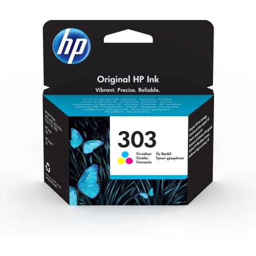 ORIGINAL HP 303 TRI-COLOUR INK CARTRIDGE